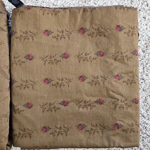 Ralph Lauren Formal Garden King Flat Sheet Brown Floral Guinevere Medieval Coll